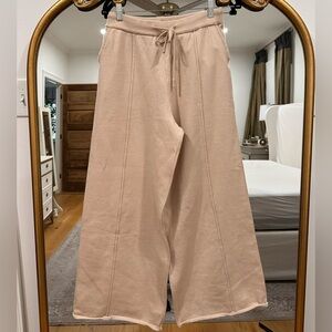 DAZY Beige Wide-Leg Sweat Pants Sz L